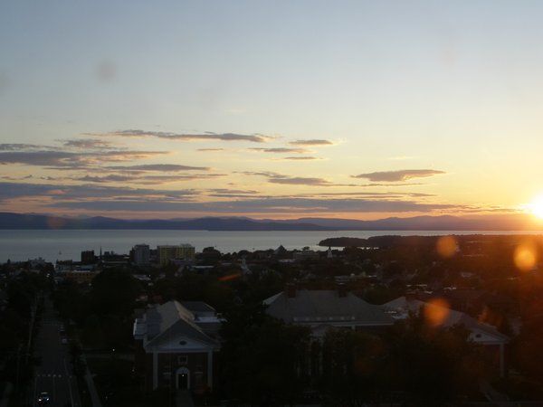 Burlington sunset on Tuesday, June 23, 2026 at 8:43 PM EDT