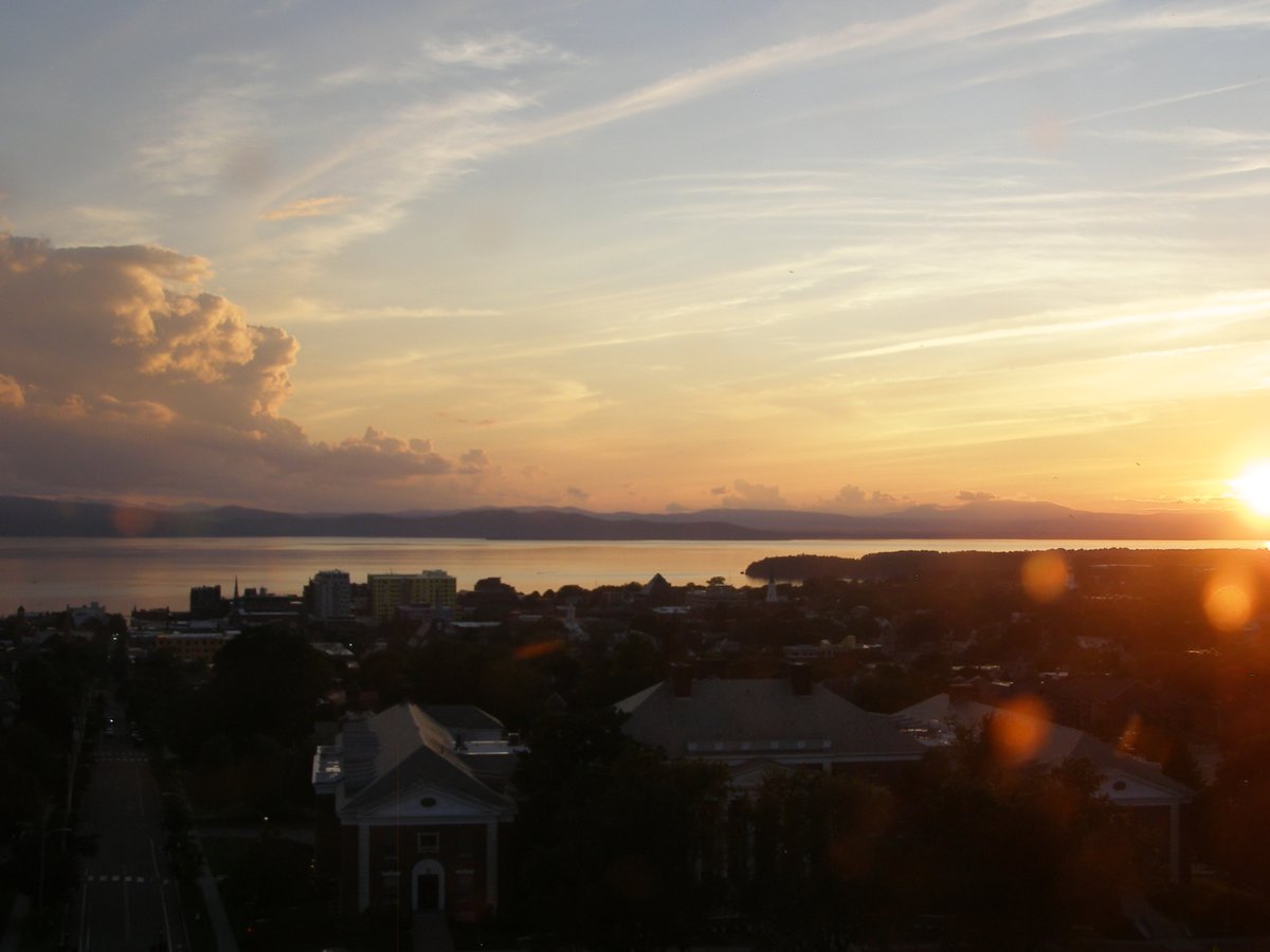 Right view, Burlington sunset on Friday, June 26, 2026