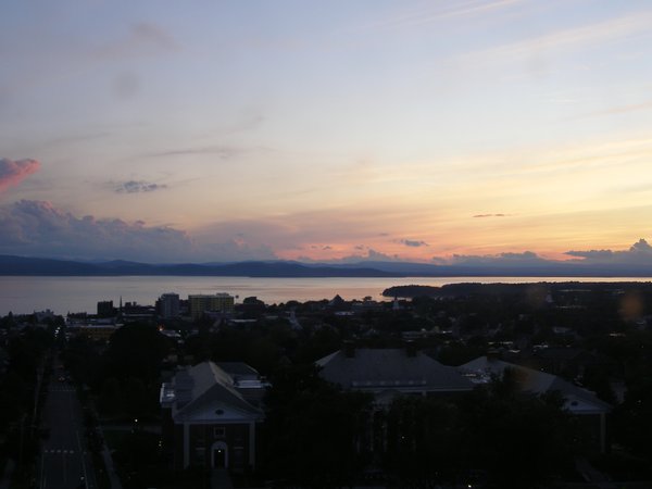 Burlington sunset on Friday, June 26, 2026 at 8:58 PM EDT