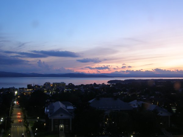 Burlington sunset on Friday, June 26, 2026 at 9:28 PM EDT