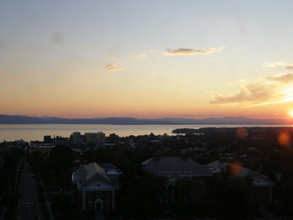 Burlington sunset on Saturday, June 27, 2026 at 8:43 PM EDT