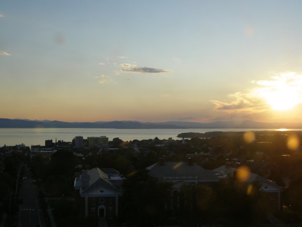 Burlington sunset on Saturday, June 27, 2026 at 8:28 PM EDT