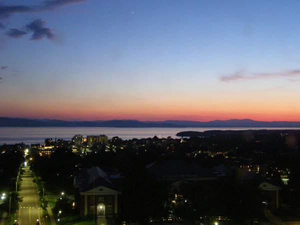 Burlington sunset on Saturday, June 27, 2026 at 9:43 PM EDT