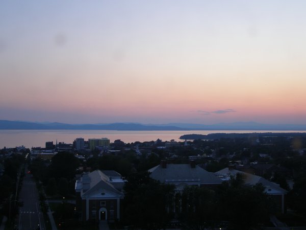 Burlington sunset on Sunday, June 28, 2026 at 8:58 PM EDT
