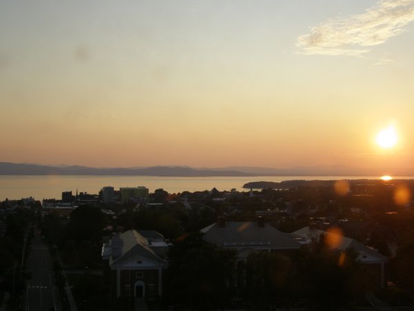 Burlington sunset on Sunday, June 28, 2026 at 8:18 PM EDT