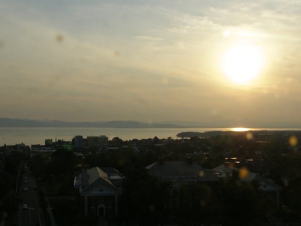 Burlington sunset on Monday, June 29, 2026 at 7:58 PM EDT