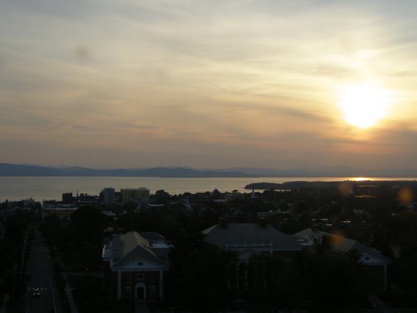 Burlington sunset on Monday, June 29, 2026 at 8:13 PM EDT