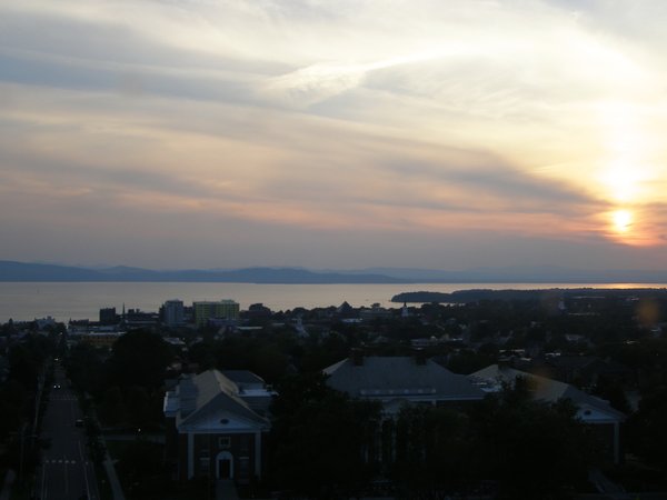 Burlington sunset on Monday, June 29, 2026 at 8:28 PM EDT