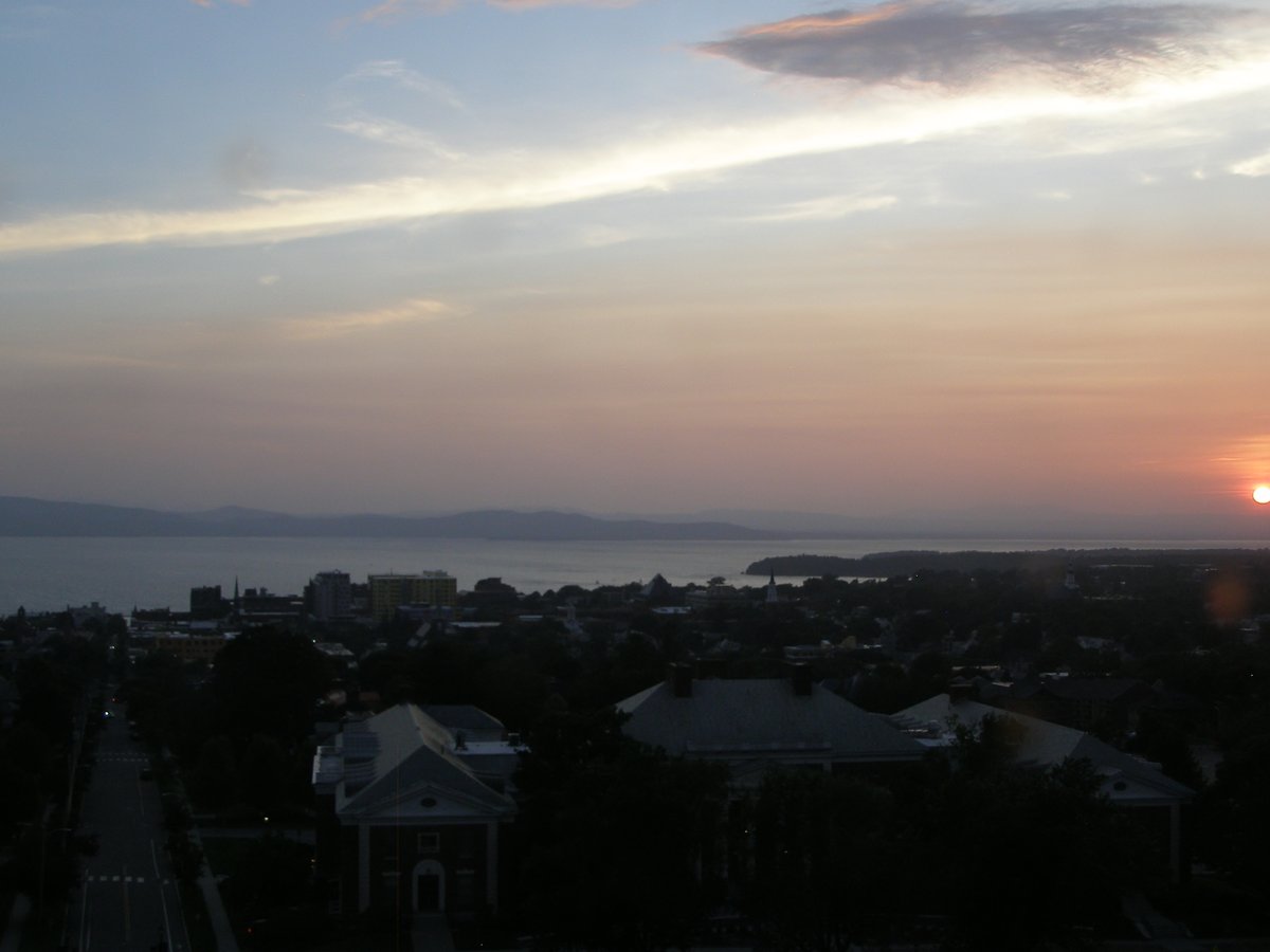 Right view, Burlington sunset on Thursday, July 2, 2026
