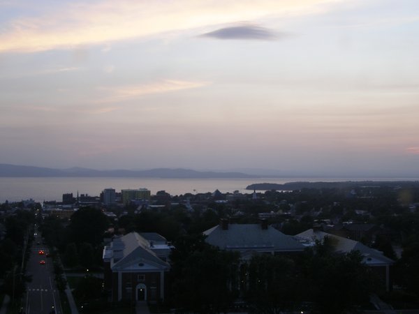 Burlington sunset on Thursday, July 2, 2026 at 8:58 PM EDT