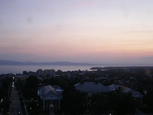 Burlington sunset on Thursday, July 2, 2026 at 9:13 PM EDT