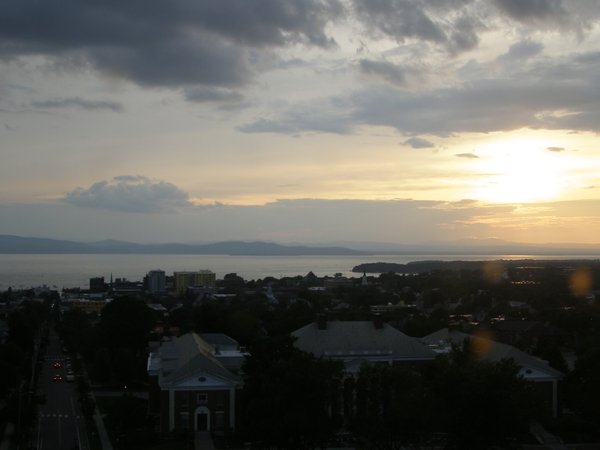 Burlington sunset on Friday, July 3, 2026 at 8:13 PM EDT