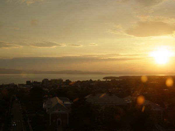 Burlington sunset on Friday, July 3, 2026 at 8:18 PM EDT