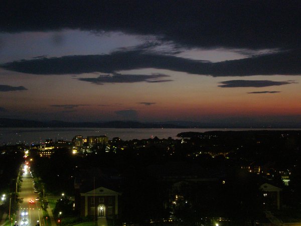 Burlington sunset on Friday, July 3, 2026 at 9:43 PM EDT