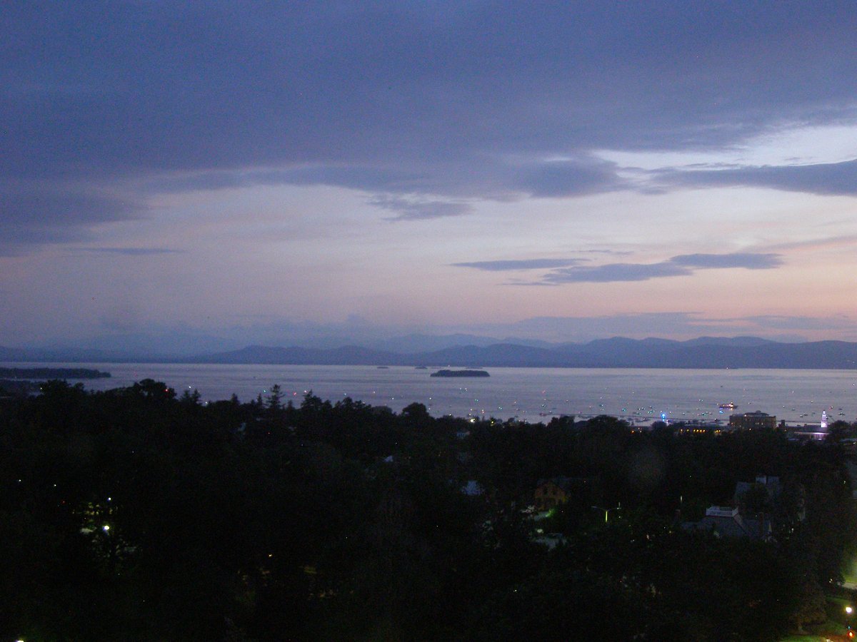 Left view, Burlington sunset on Friday, July 3, 2026