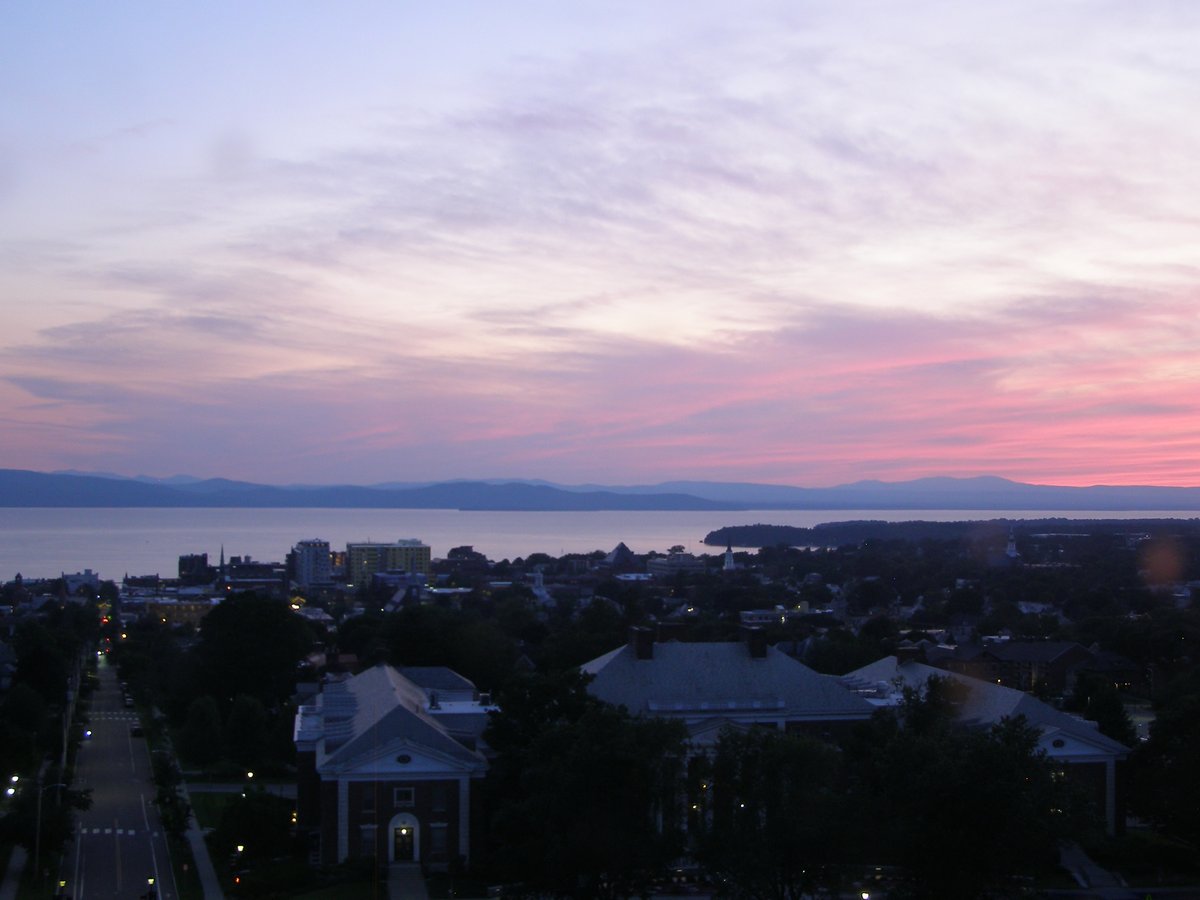 Right view, Burlington sunset on Saturday, July 4, 2026