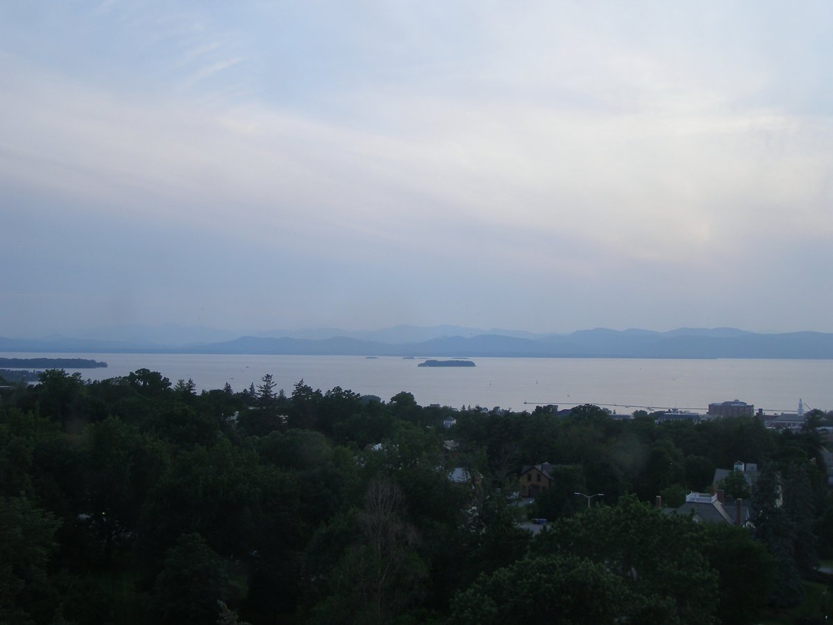 Left view, Burlington sunset on Sunday, July 5, 2026