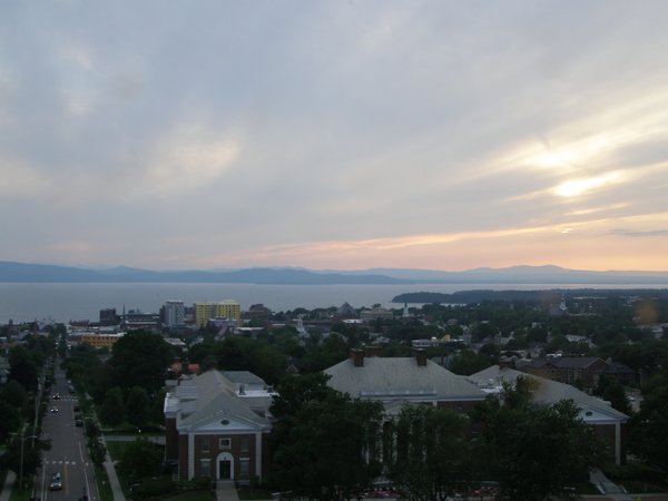 Burlington sunset on Monday, July 6, 2026 at 8:13 PM EDT