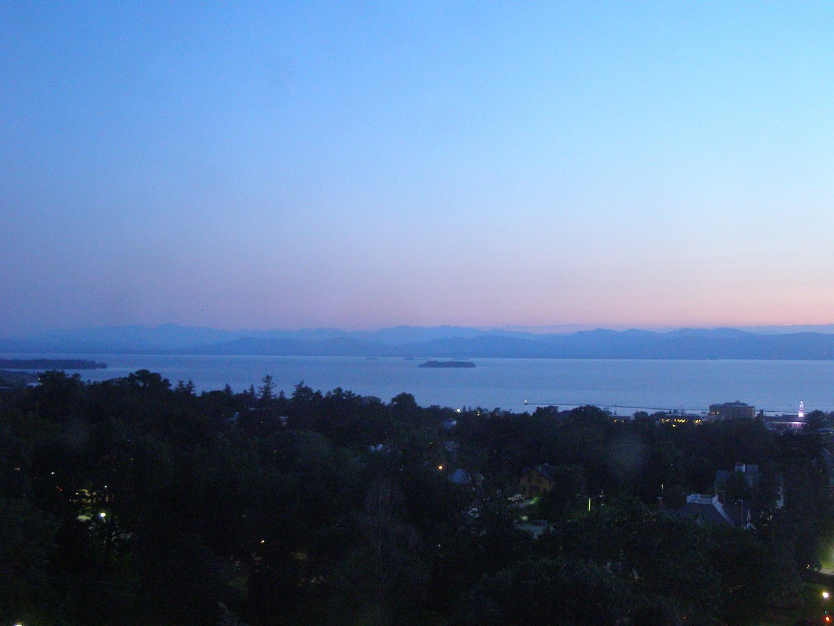 Left view, Burlington sunset on Tuesday, July 7, 2026