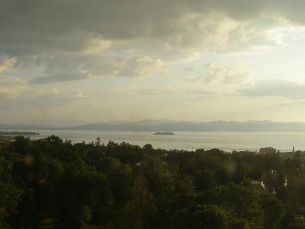 Burlington sunset on Wednesday, July 8, 2026 at 7:58 PM EDT
