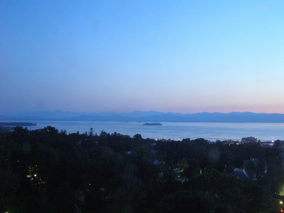Left view, Burlington sunset on Wednesday, July 8, 2026