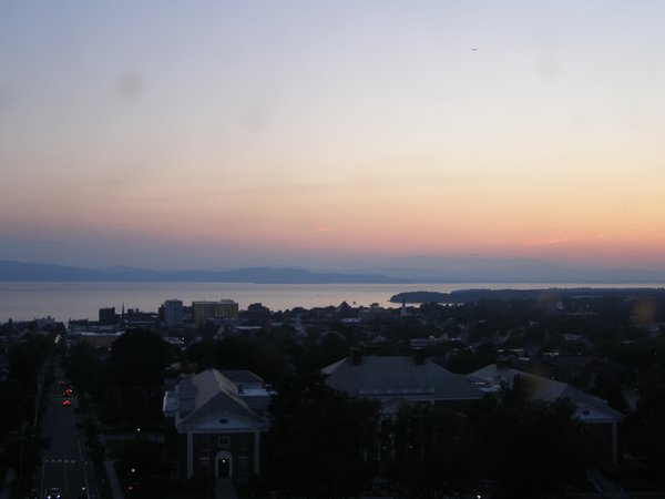 Burlington sunset on Friday, July 10, 2026 at 8:58 PM EDT
