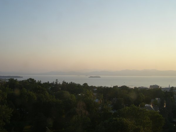 Burlington sunset on Friday, July 10, 2026 at 8:13 PM EDT