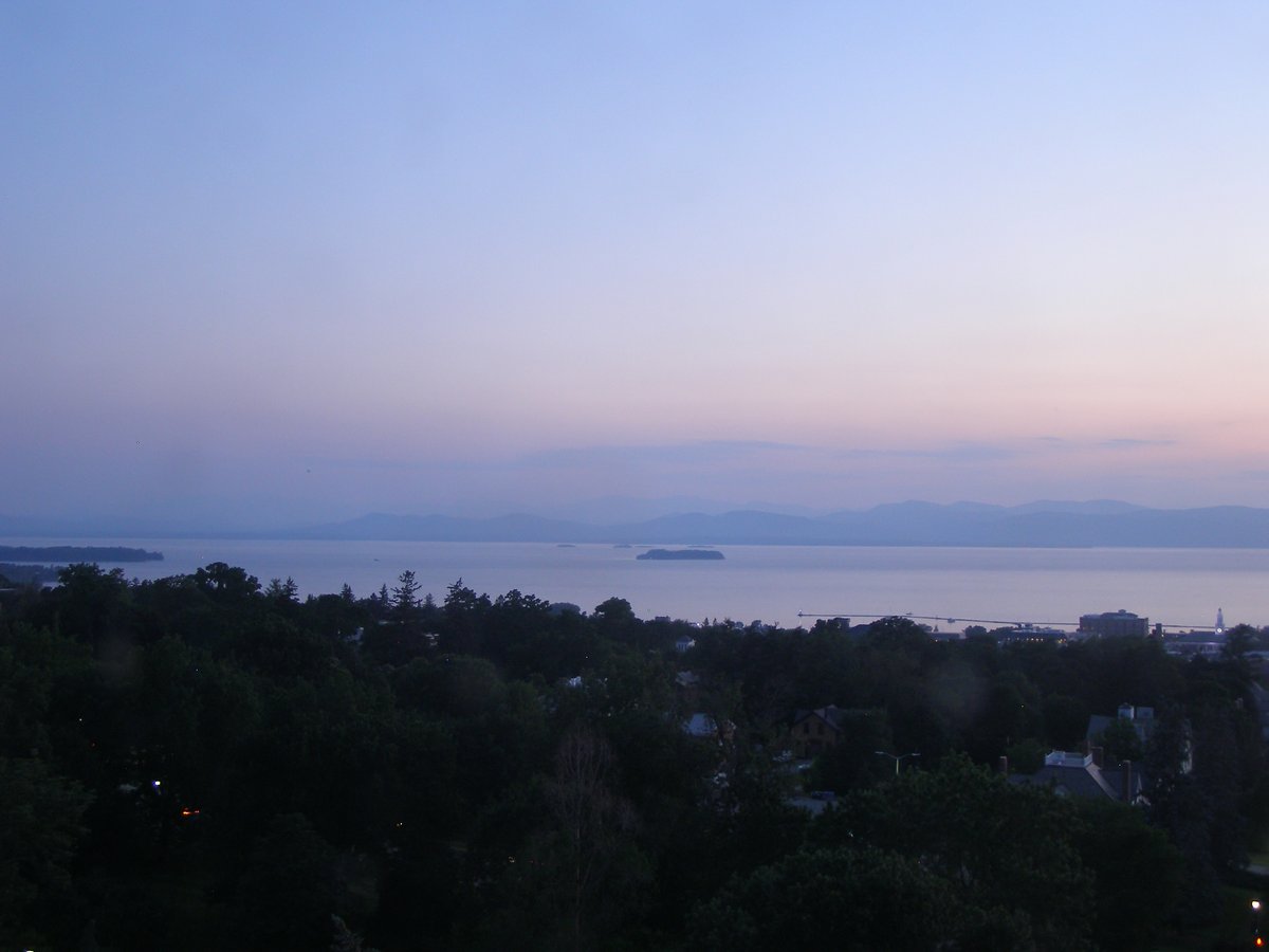 Left view, Burlington sunset on Friday, July 10, 2026