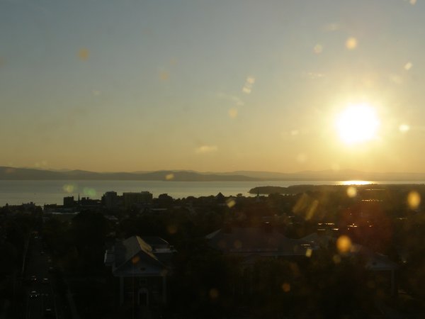 Burlington sunset on Saturday, July 11, 2026 at 8:13 PM EDT