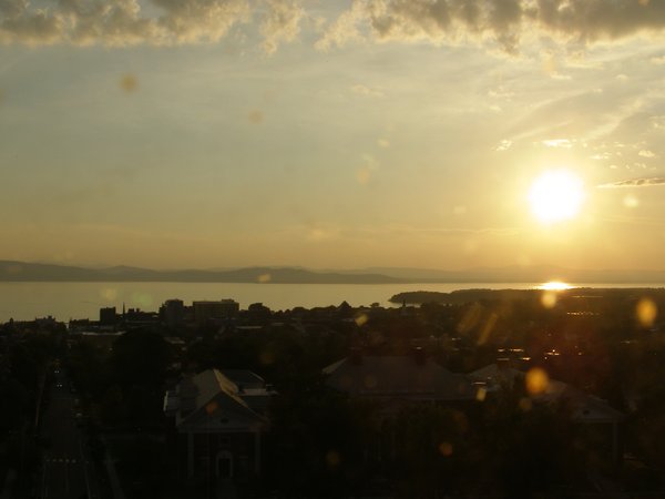 Burlington sunset on Monday, July 13, 2026 at 8:13 PM EDT
