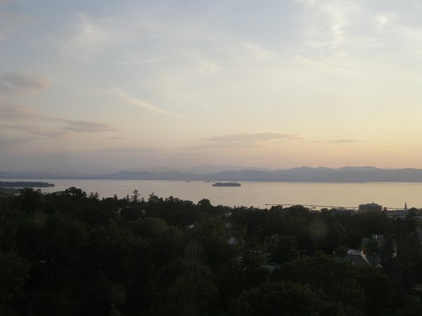 Burlington sunset on Monday, July 13, 2026 at 8:28 PM EDT