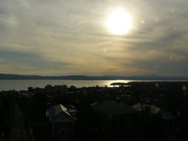 Burlington sunset on Friday, July 17, 2026 at 7:28 PM EDT