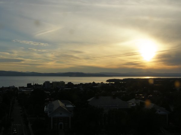 Burlington sunset on Friday, July 17, 2026 at 8:13 PM EDT