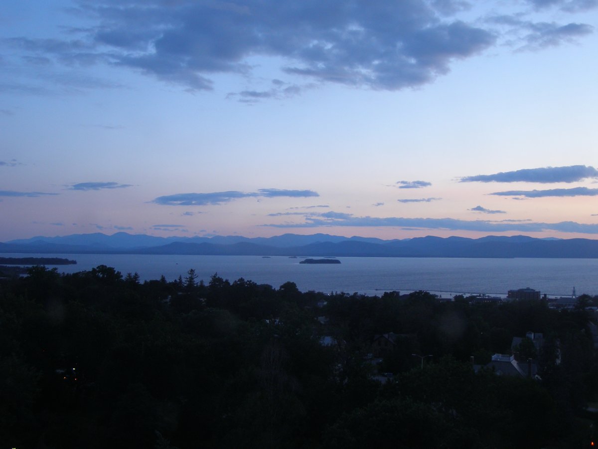 Left view, Burlington sunset on Sunday, July 19, 2026