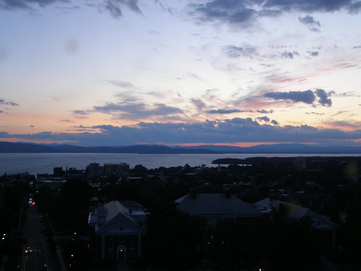 Right view, Burlington sunset on Sunday, July 19, 2026