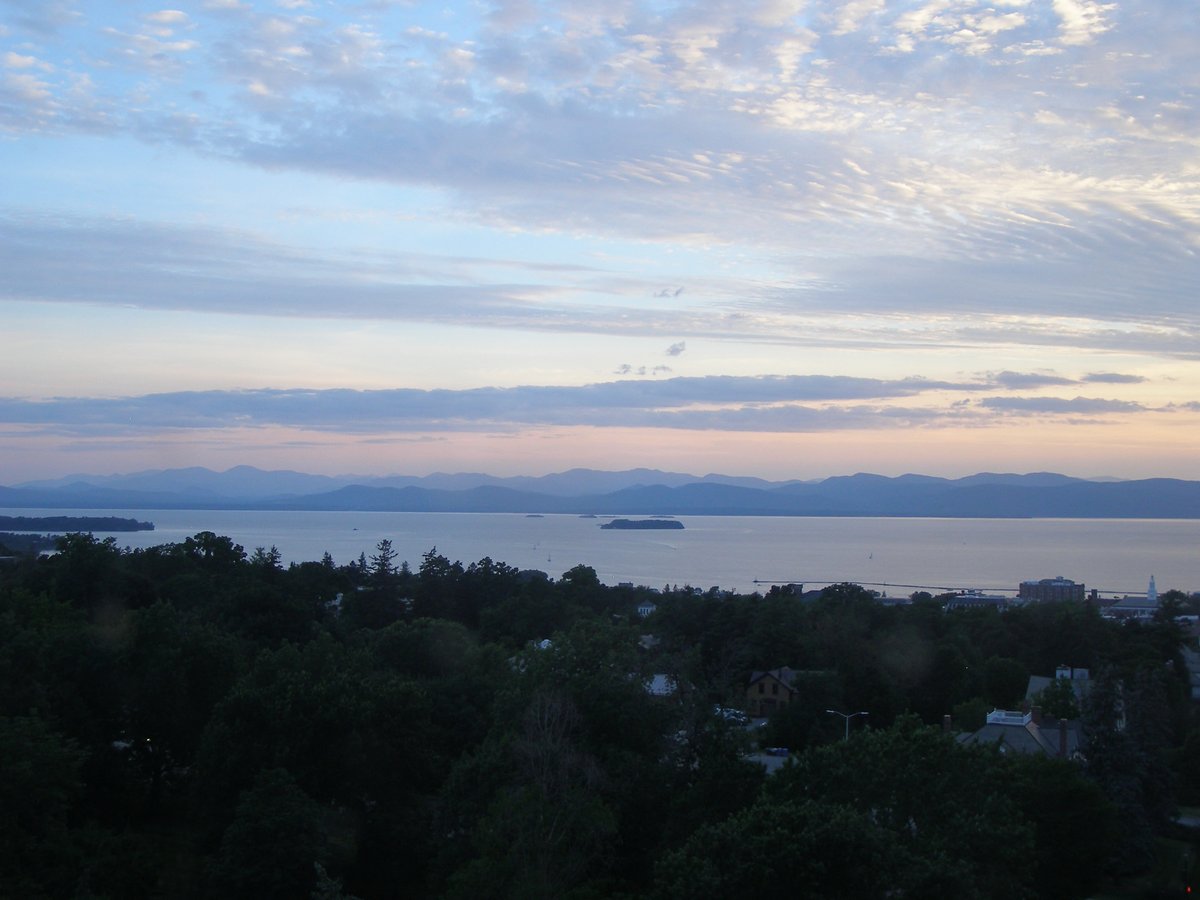 Left view, Burlington sunset on Monday, July 20, 2026