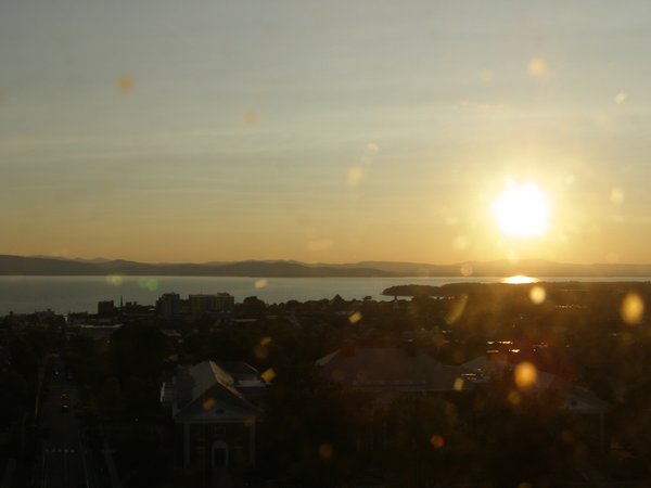 Burlington sunset on Thursday, July 23, 2026 at 8:13 PM EDT