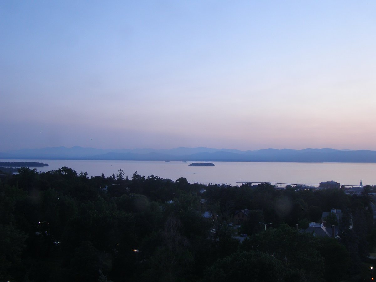 Left view, Burlington sunset on Friday, July 24, 2026