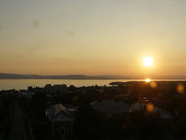 Burlington sunset on Friday, July 24, 2026 at 8:13 PM EDT