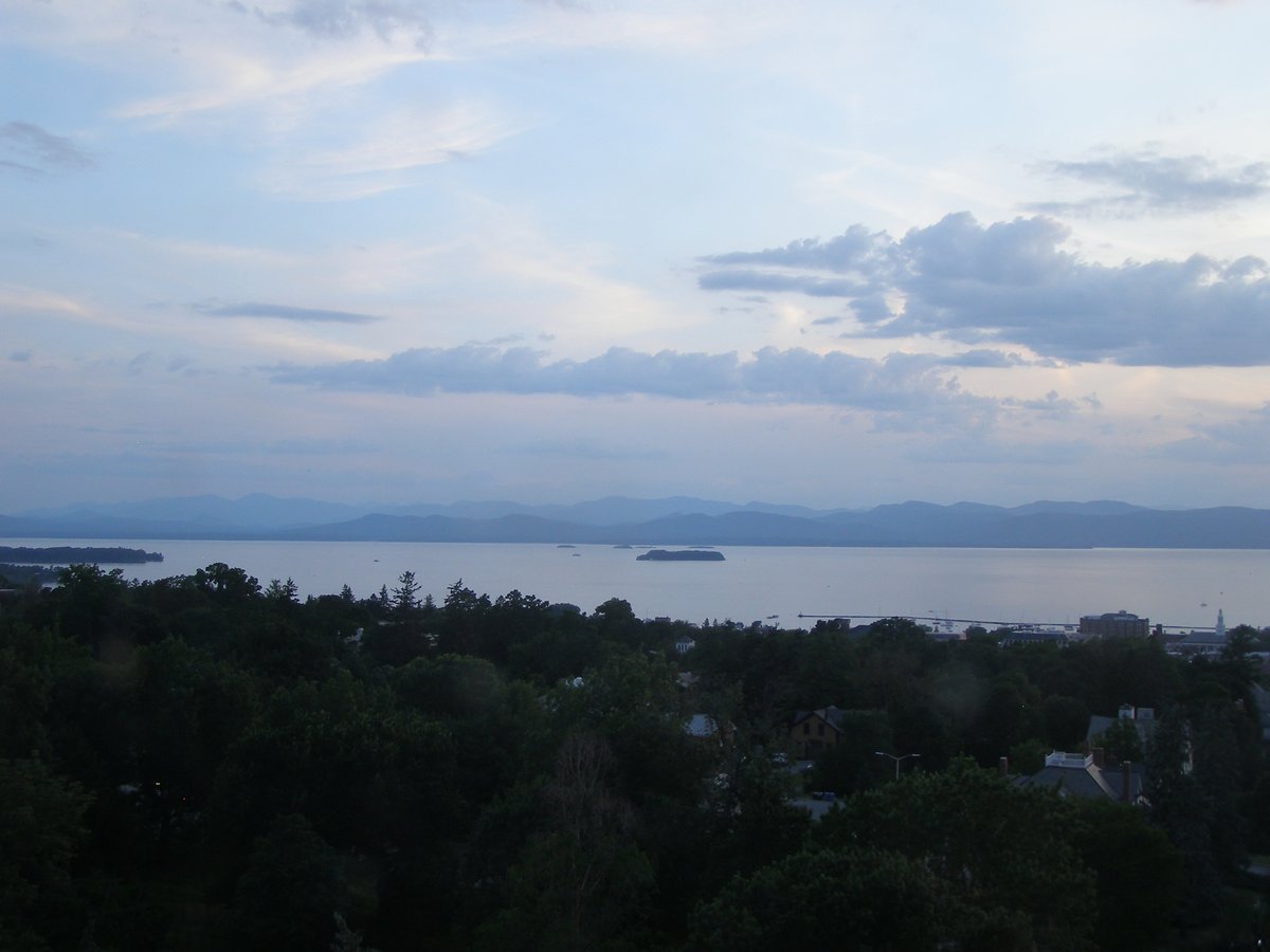 Left view, Burlington sunset on Saturday, July 25, 2026