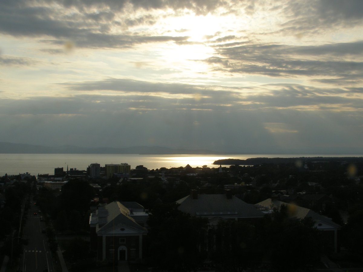 Right view, Burlington sunset on Sunday, July 26, 2026