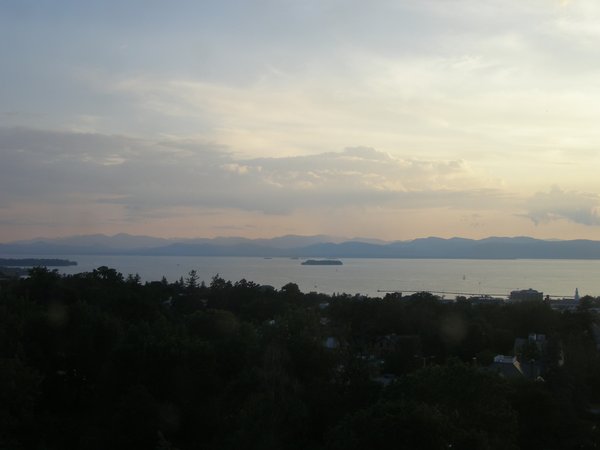 Burlington sunset on Friday, July 31, 2026 at 7:58 PM EDT
