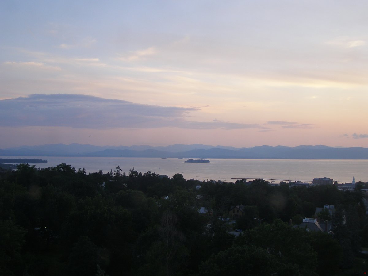 Left view, Burlington sunset on Friday, July 31, 2026
