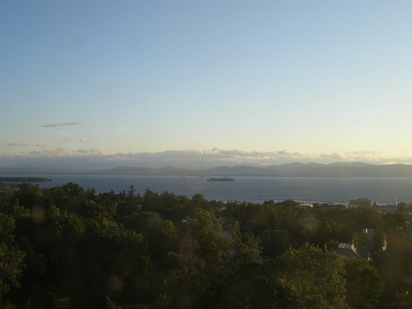 Burlington sunset on Monday, August 3, 2026 at 7:58 PM EDT