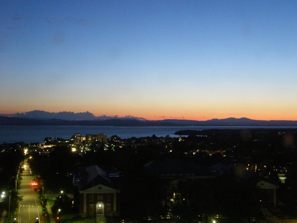 Burlington sunset on Monday, August 3, 2026 at 9:13 PM EDT