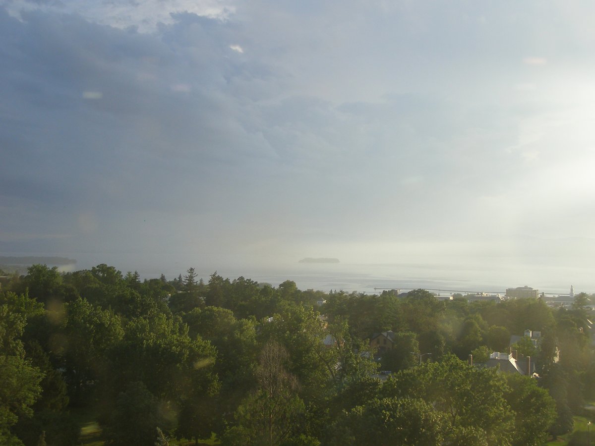 Left view, Burlington sunset on Thursday, August 6, 2026