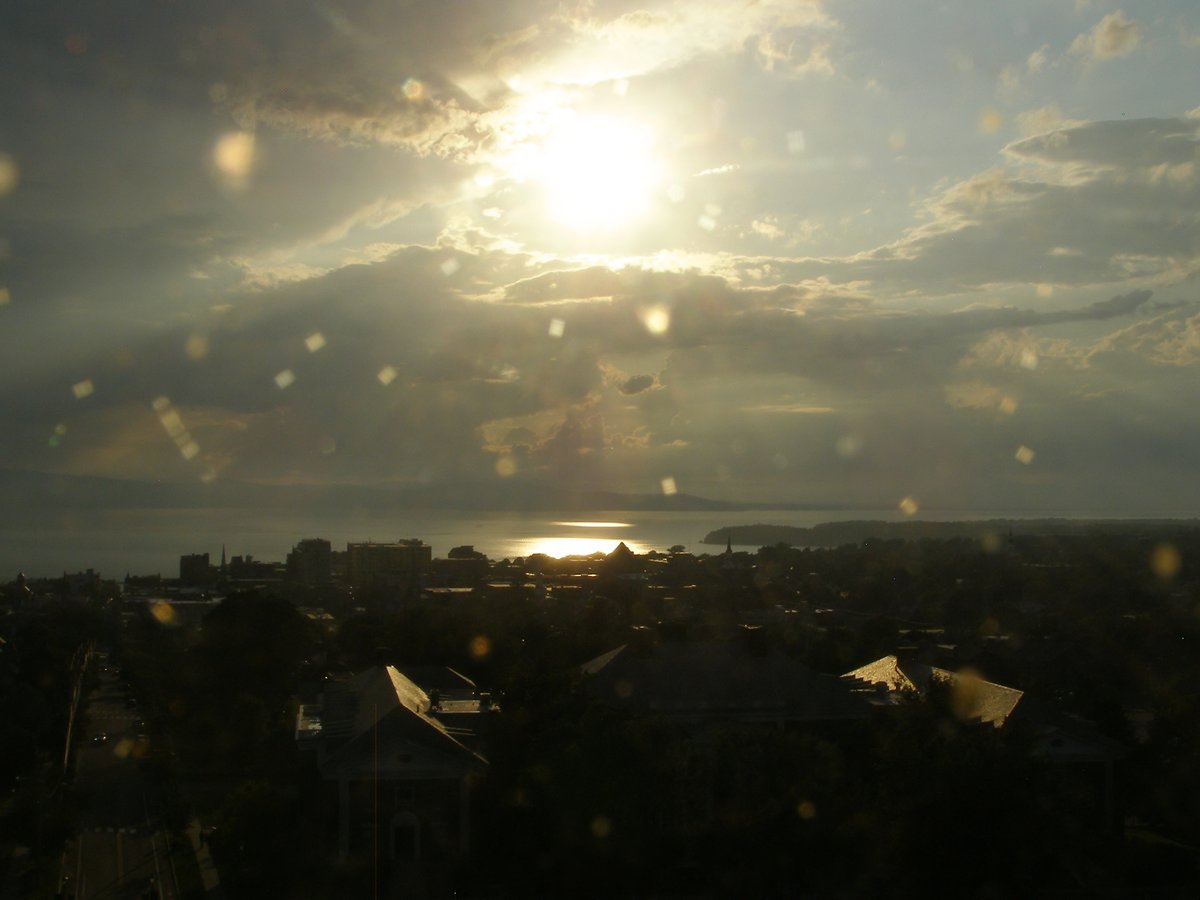 Right view, Burlington sunset on Thursday, August 6, 2026