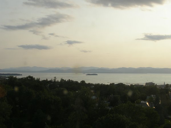Burlington sunset on Sunday, August 9, 2026 at 6:59 PM EDT