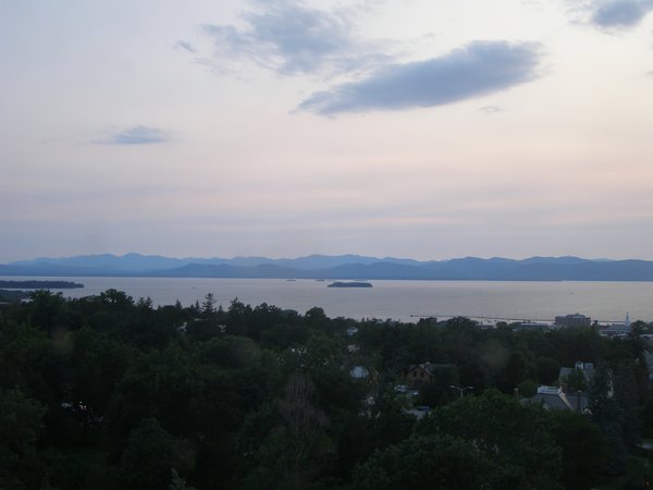 Burlington sunset on Sunday, August 9, 2026 at 7:58 PM EDT