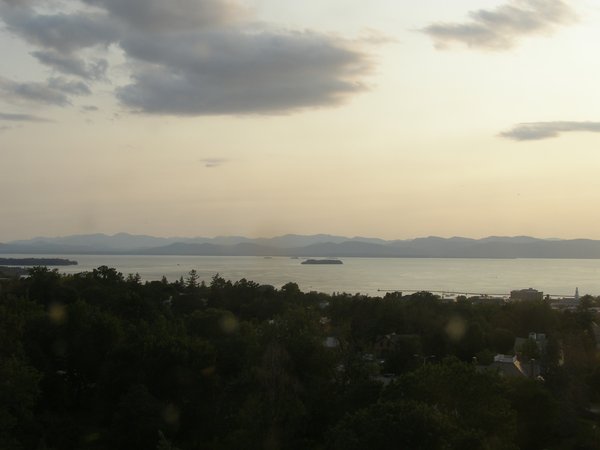 Burlington sunset on Sunday, August 9, 2026 at 7:13 PM EDT